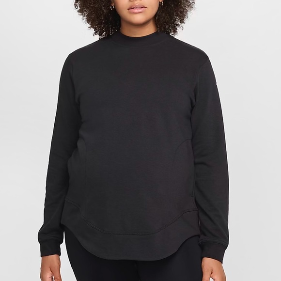 nike womens maternity reversible french terry pullover top - Picture 1 of 9